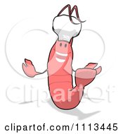 Clipart Happy Chef Shrimp 1 Royalty Free CGI Illustration