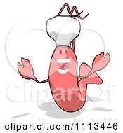 Clipart Happy Chef Shrimp 2 Royalty Free CGI Illustration by Julos