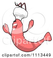 Clipart Happy Chef Shrimp 4 Royalty Free CGI Illustration by Julos