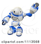 Poster, Art Print Of 3d Friendly Rogi Robot Waving 2