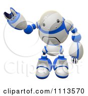 Poster, Art Print Of 3d Friendly Rogi Robot Waving 1