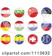 3d Mosaic National Flag Orbs