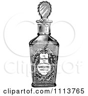 Poster, Art Print Of Vintage Black And White Bottle Of Perfume 2