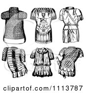 Vintage Black And White Ancient Chainmail Coats
