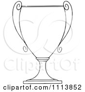 Poster, Art Print Of Vintage Black And White Trophy Cup 2