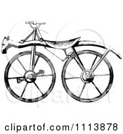 Poster, Art Print Of Vintage Black And White Bicycle 2