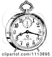Poster, Art Print Of Vintage Black And White Alarm Clock 2