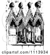 Poster, Art Print Of Vintage Black And White Gothic Architecture
