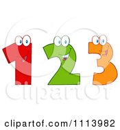 Poster, Art Print Of Happy 1 2 And 3 Numbers