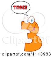Poster, Art Print Of Talking Orange Three Mascot 2