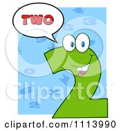 Poster, Art Print Of Talking Green Two Mascot 3