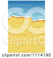 Poster, Art Print Of Golden Sand And Ocean Surf