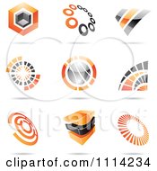 Poster, Art Print Of Abstract 3d Logos With Shadows 3