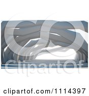 Clipart 3d Walkway With Abstract Beams Royalty Free CGI Illustration
