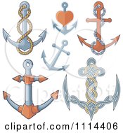 Poster, Art Print Of Nautical Anchors