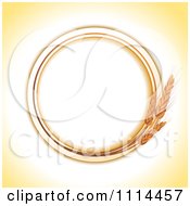Poster, Art Print Of Round Wheat Frame With Copyspace