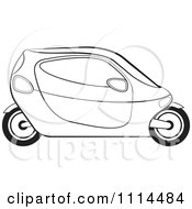 Poster, Art Print Of Black And White Mobike Car 1