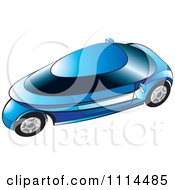 Poster, Art Print Of Blue Mobike Car