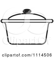 Clipart Outlined Pot 2 Royalty Free Vector Illustration