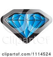 Clipart Sapphire Gemstone Royalty Free Vector Illustration by Lal Perera