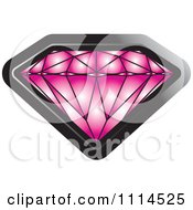 Clipart Pink Sapphire Gemstone Royalty Free Vector Illustration by Lal Perera