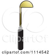 Clipart Gold And Black Ladel Royalty Free Vector Illustration by Lal Perera