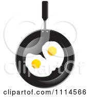 Poster, Art Print Of Two Eggs In A Frying Pan