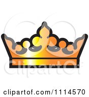 Clipart Golden Crown Royalty Free Vector Illustration by Lal Perera