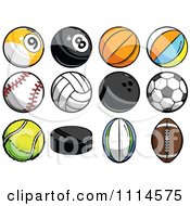 Poster, Art Print Of Athletic Sports Balls