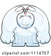 Clipart Depressed Buff Rabbit Royalty Free Vector Illustration