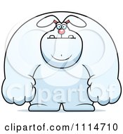 Clipart Buff Rabbit Royalty Free Vector Illustration