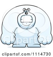 Clipart Angry Buff Polar Bear Royalty Free Vector Illustration
