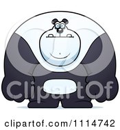 Clipart Buff Panda Royalty Free Vector Illustration by Cory Thoman
