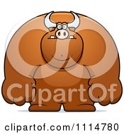 Clipart Buff Bull Royalty Free Vector Illustration