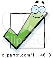 Clipart Happy Green Check Mark Over A Box Royalty Free Vector Illustration by Cory Thoman #COLLC1114813-0121