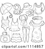 Outlined Accessories And Clothes 1