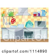 Poster, Art Print Of Modern Kitchen With Appliances