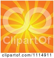 Poster, Art Print Of Retro Orange Swirl Background 1