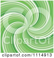 Poster, Art Print Of Retro Green Swirl Background