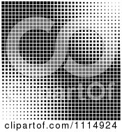 Clipart Black And White Tile Texture Background 3 Royalty Free Vector Illustration