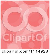 Clipart Seamless Red Bubble Or Circle Background Pattern Royalty Free Vector Illustration