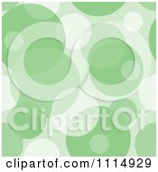 Poster, Art Print Of Seamless Green Bubble Or Circle Background Pattern
