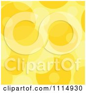 Clipart Seamless Yellow Bubble Or Circle Background Pattern Royalty Free Vector Illustration