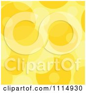 Poster, Art Print Of Seamless Yellow Bubble Or Circle Background Pattern