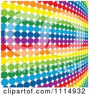 Rainbow Halftone Dot Background 2