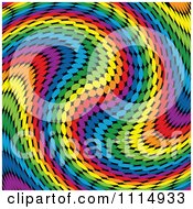 Poster, Art Print Of Rainbow Swirl Background