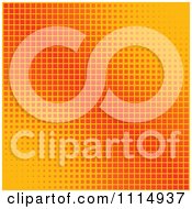 Clipart Orange Dot Grain Background 1 Royalty Free Vector Illustration