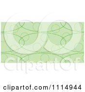 Seamless Green Oval Background Pattern