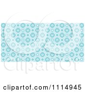 Poster, Art Print Of Seamless Blue Circle Background Pattern