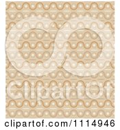 Poster, Art Print Of Seamless Tan Wave Background Pattern